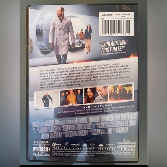 The Bank Job (DVD, 2008, Widescreen) - Picture 2 of 2